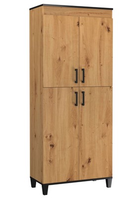 Stauraumschrank Kleiderschrank Pola 80x40x193cm Artisan Eiche 4-türig