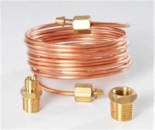 SUNTEX 6FT COPPER OIL PRESSURE LINE GAUGE KIT TURBO BOOST HOSE 1/8" DIA. SE-AG96