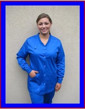 Lab Coat JACKET BLUE women's 64 Cotton 33 Tencel 3  Spandex Silpure Teflon 3XL