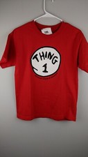 Universal Studios Thing 1 T-Shirt Red Dr. Seuss Adventure Large Kids