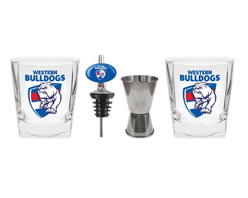 AFL Footy Team Spirit Glasses with Pourer and Jigger - Picture 16 of 16