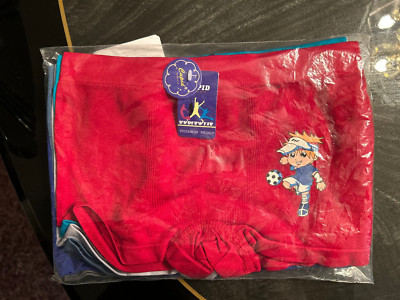 Cupid Boys Rare 6pk Lg 12-14 Boxer Shorts Blue Silver Teal Burg Grey ETC Soccer!