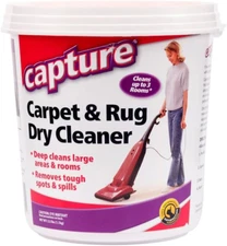 Capture Carpet & Rug Dry Cleaner W/Resealable Lid - Home, Car, Dogs & Cats Pet C