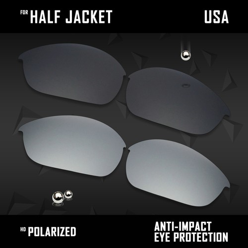 Lentes de repuesto polarizadas antiarañazos para opciones de media chaqueta Oakley - Imagen 18 de 28