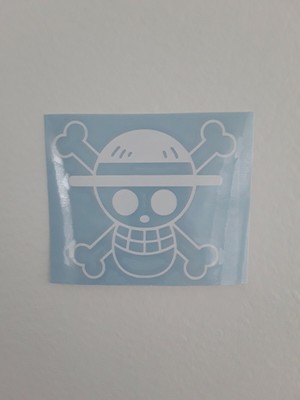 One Piece Luffy Skull Straw Hat Vinyl Sticker Decal Laptops Windows Bumper Doors Ebay