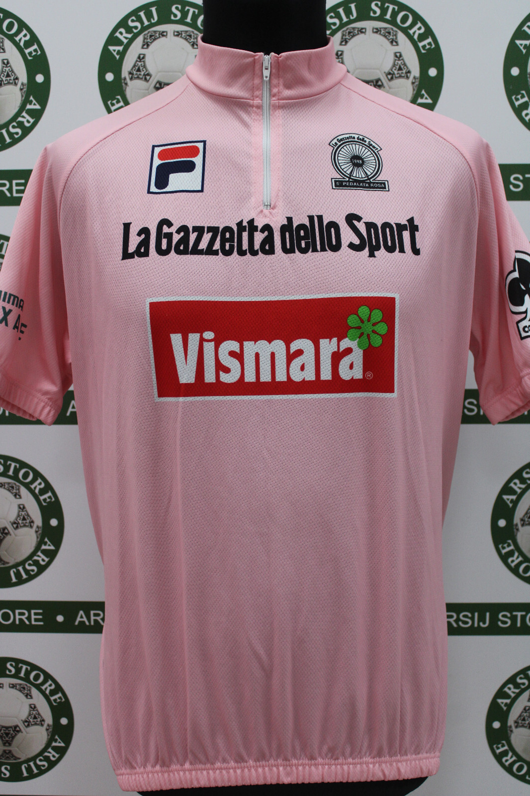 Maglia ciclismo bike ROSA FILA TG 5 D146 shirt maillot trikot jersey