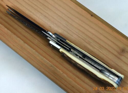 VTG BRIGANT 4 BLADE STAG LOCK BACK POCKET KNIFE / MULTI-TOOL - Picture 18 of 19