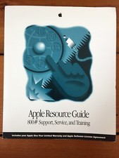 Vtg 1993 Macintosh Mac Resource Guide 800 Support Service Training Documents