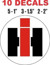 10 Round Ih International Harvester Tractor Die Cut Vinyl Decals