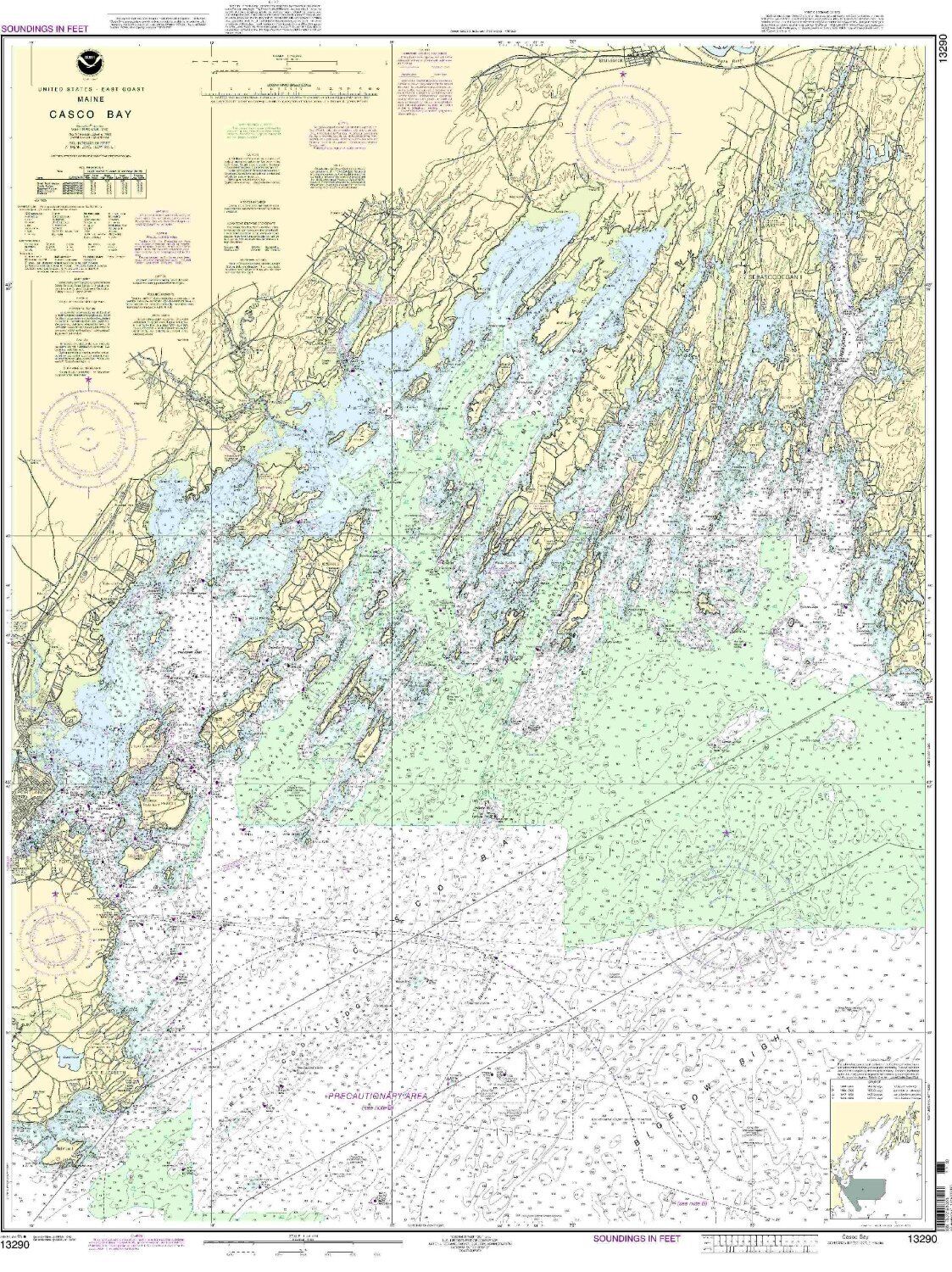 NOAA Chart Sale item Popular shop is the lowest price challenge Casco Bay Edition 39th 13290