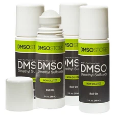 DMSO 3 oz. Roll-on 4 Pack Non-diluted 99.995% Low odor Dimethyl Sulfoxide