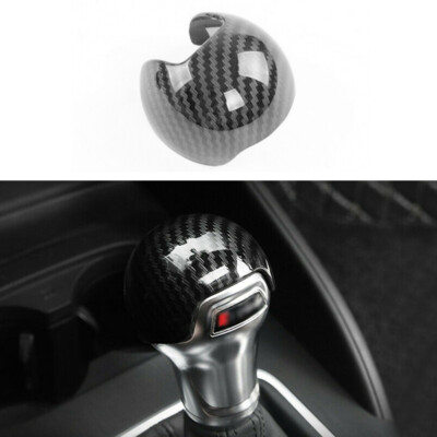 For AUDI A3 S3 8V 2014-2018 Real Carbon Fiber Gear Shift Knob Head Cover Trim