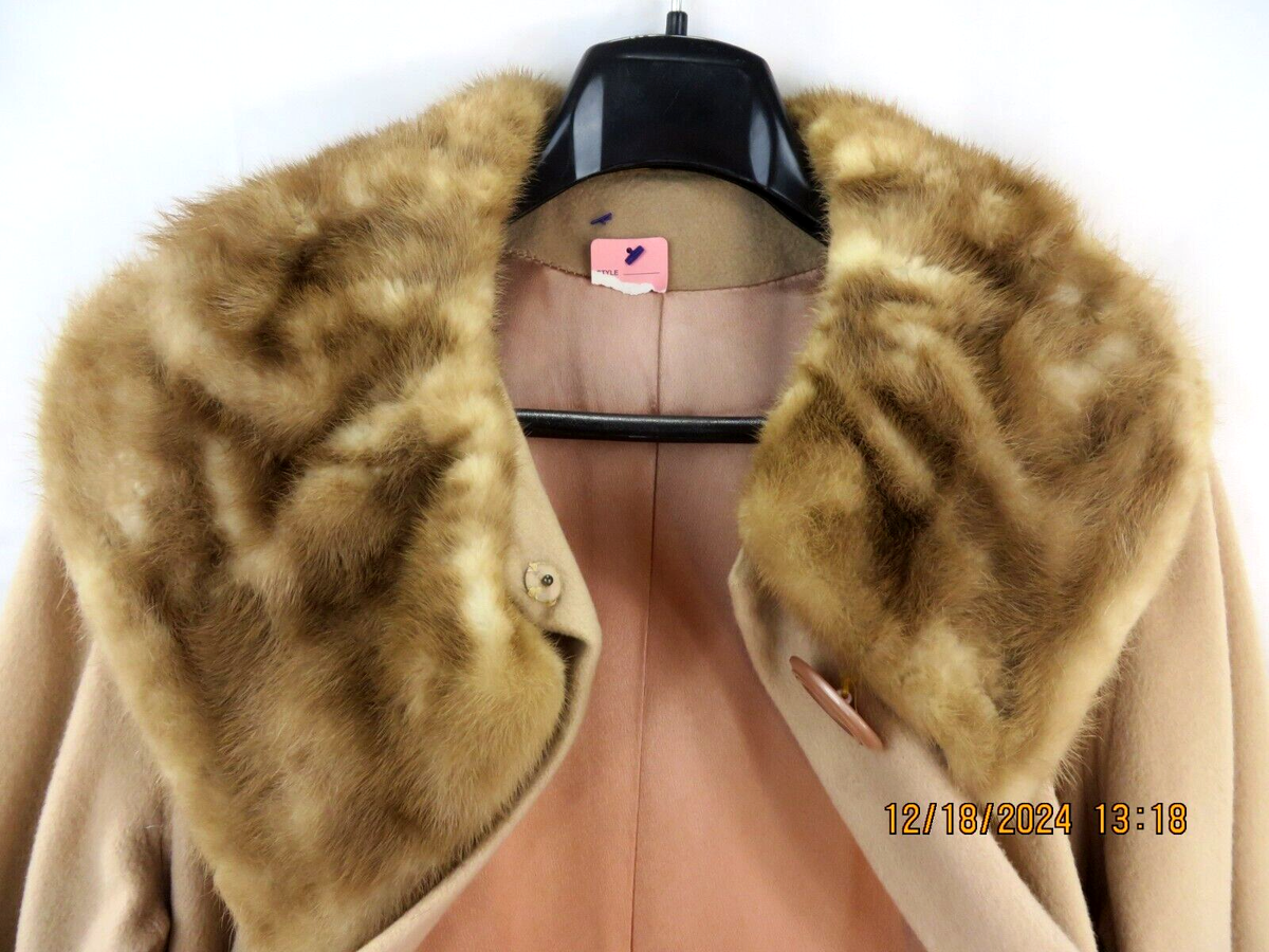 BRENTSHIRE SZ S/M 100% Virgin Cashmere Coffee Milk Beige Fur BRENTSHIRE SZ S/M 100% Virgin Cashmere Coffee Milk Beige Fur