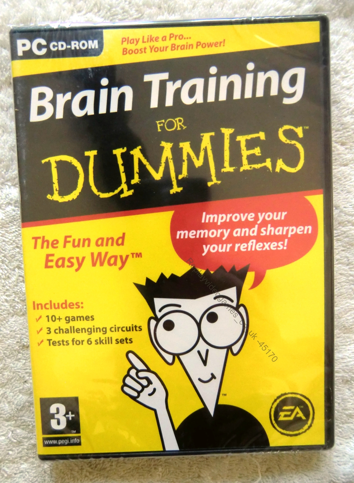 45170 - Brain Training For Dummies [NEW / SEALED] - PC (2008) Windows XP