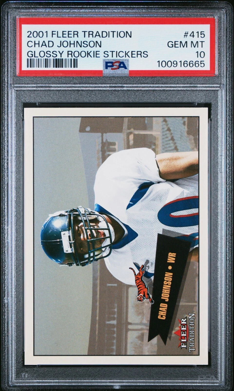 Chad Johnson Fleer Tradition Glossy Rookie Stickers #415 Base