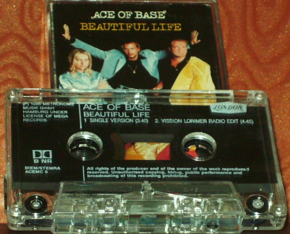 Ace Of Base  Beautiful Life CASSETTE SINGLE Electronic Pop. House, Europop, - Image 2 of 4
