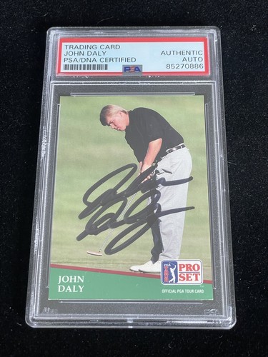John Daly Signed 1991 Pro Set Rookie Card PSA Auto Bold Golf Legend