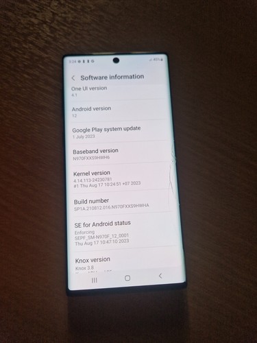 Samsung Galaxy Note10 SM-N970F/DS - 256GB - Black (Unlocked) (Dual SIM) - Afbeelding 4 van 18