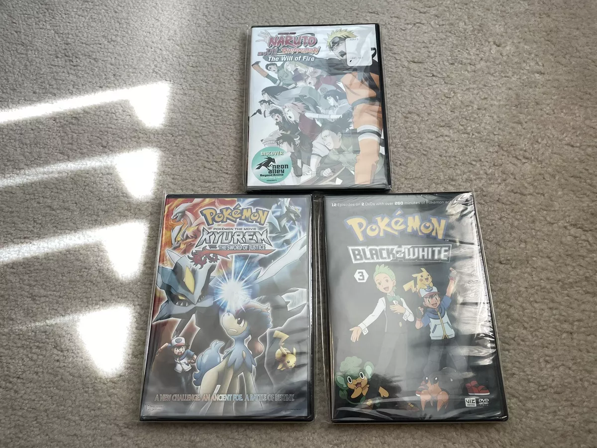 3 DVD ANIME Lot Bundle Pokémon Black & White Kyurem Naruto Shippuden Movie  $37.99 - PicClick