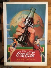 COCA COLA, PUBLICITÉ ANCIENNE ,RARE AFFICHE 1997