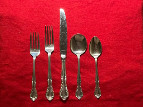 Sterling 5 Piece Place Set American Classic (1944) by Easterling Silver NO MONO - Picture 1 of 7