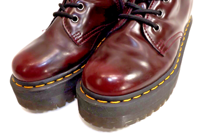 Dr. Martens DOCS V JADON II Platform Boots Cherry Red VEGAN