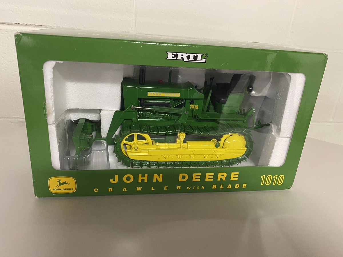Ertl John Deere 1010 Crawler Dozer with Blade- 21st Plow City Toy