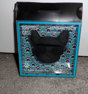 Adorable Advanctech Airpod Pro French Bulldog silicone protective case NWT