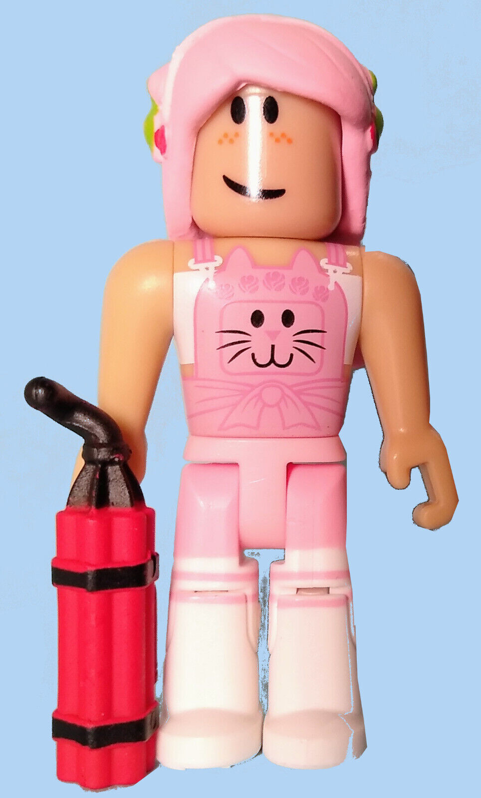 Roblox Girl Guest W/ Pink Hair Series 1 Mini Figure 2.75” Toy Loose (NO  CODE)