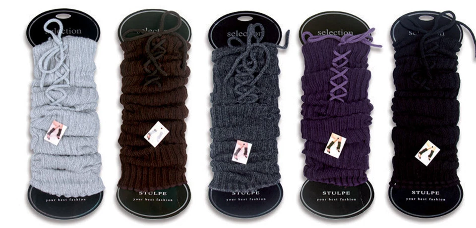Legwarmer Stulpen Stiefelstulpen mit Schnürbändsel - Bild 1 von 1