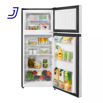 4.5 Cu. Ft. 2-Door Mini Refrigerator in Platinum Steel with
