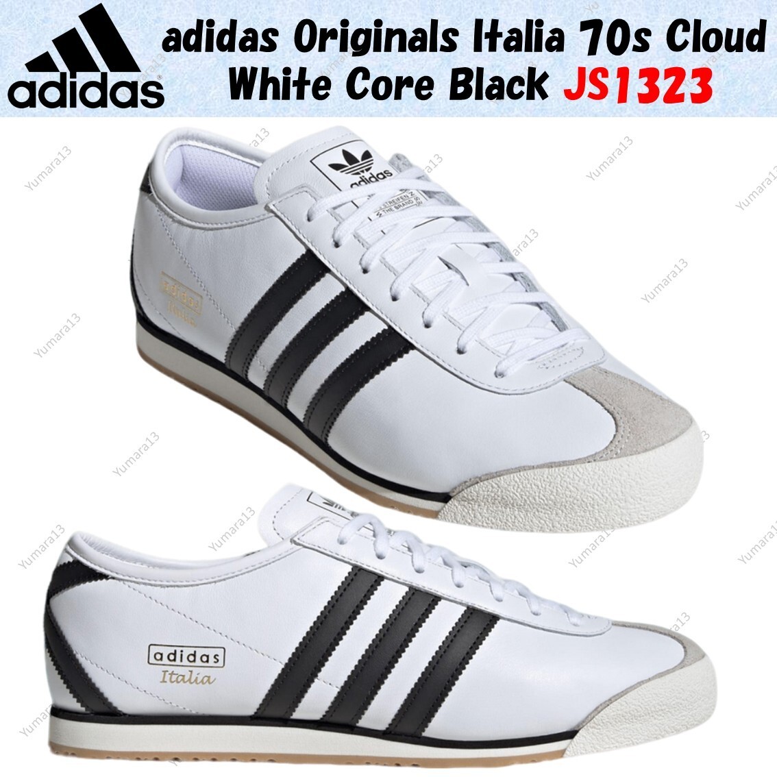 国内配送 adidas ITALIA 70s F.WHITE/C.BLACK/GREY ONE adidas Originals Italia 70s Cloud White Core Black JS1323