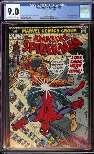 Amazing Spider-Man # 123 CGC 9.0 OWW (Marvel, 1973) Luke Cage appearance - 第 1/1 張圖片
