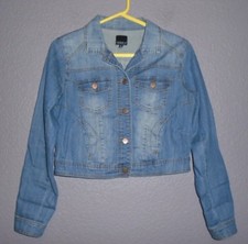 Noble U Los Angeles Medium Blue Denim Jacket- Fast Shipping! Women's Medium Euc