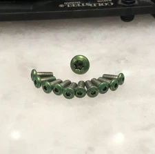 Green Screws Set For Cold Steel Recon 1 Knife Pivot Handle & Pocket Clip - 11pcs