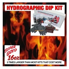 Hydrographic dip kit Orange Embedded Skulls hydro dip dipping 16oz
