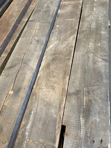 Reclaimed Timber / Reclaimed Old Pine Beams/ 9"x2" Character Beams 2m lengths - Picture 4 of 22