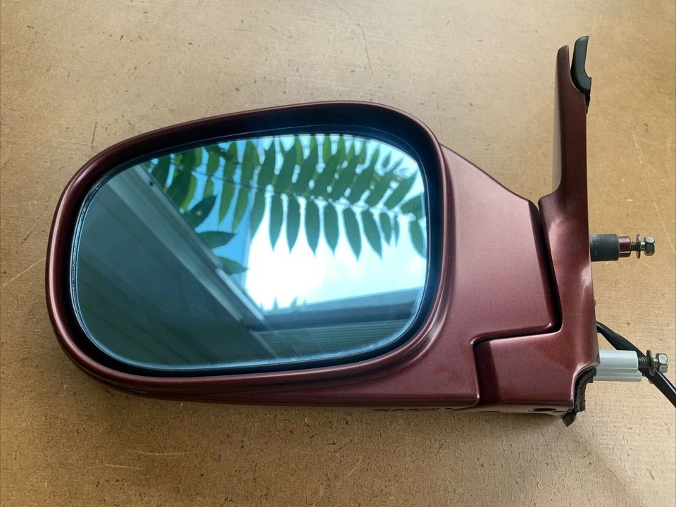 Espejo de puerta exterior delantero izquierdo 99-01 Infiniti QX4 5 cables borgoña perla Foto 2 de 4