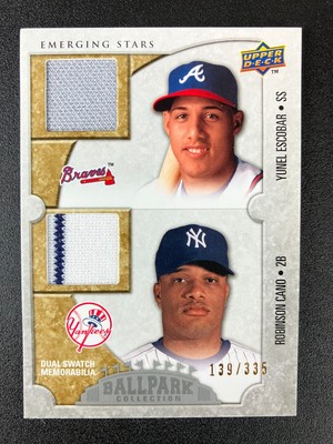 Cano/Escobar 2009 Upper Deck Ballpark Collection Emerging Stars Materials /335