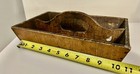 Rare Scarce Curly Tiger Maple Farmhouse Wooden Tool Tray Worn Primitive — photo 7