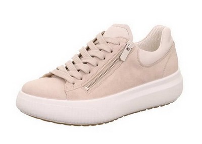 Legero Halbschuh T4 Jump Beige Nubukleder Schnürschuh Plateau Sneaker Einlage