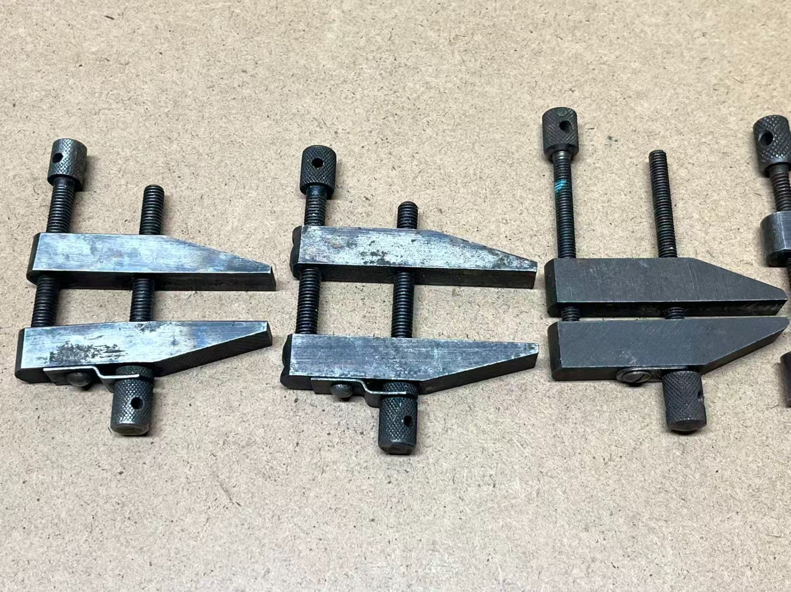 Vintage a Set 5 of Starrett No.161-A/B Toolmakers' Parallel Clamps