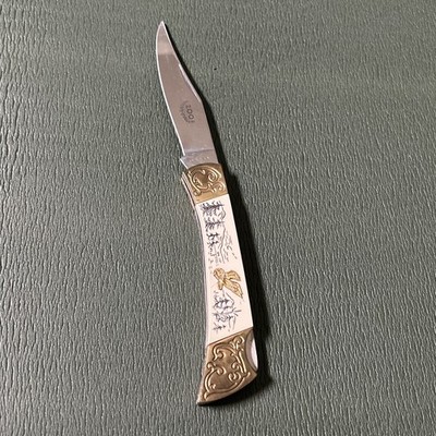 VINTAGE 1984 American Intl Mint EAGLE 200TH ANNIVERSARY Pocket Knife 3''