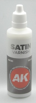 AK Interactive AK191 Satin Varnish [60ml] Miniature Paint Finish Top Coat