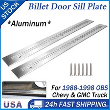Obs Billet Aluminum Door Sill Plates For 1988-1998 Chevy Silverado Gmc Sierra Ck Obs Billet Aluminum Door Sill Plates For 1988-1998 Chevy Silverado Gmc Sierra Ck