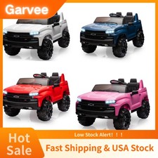 Parent Remote Control Supported Licensed Chevrolet Silverado Ride On Car Toy 24V