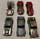 Six Vintage Hot Wheels Redline Mighty Maverick Flyin Low Monte Carlo Corvette