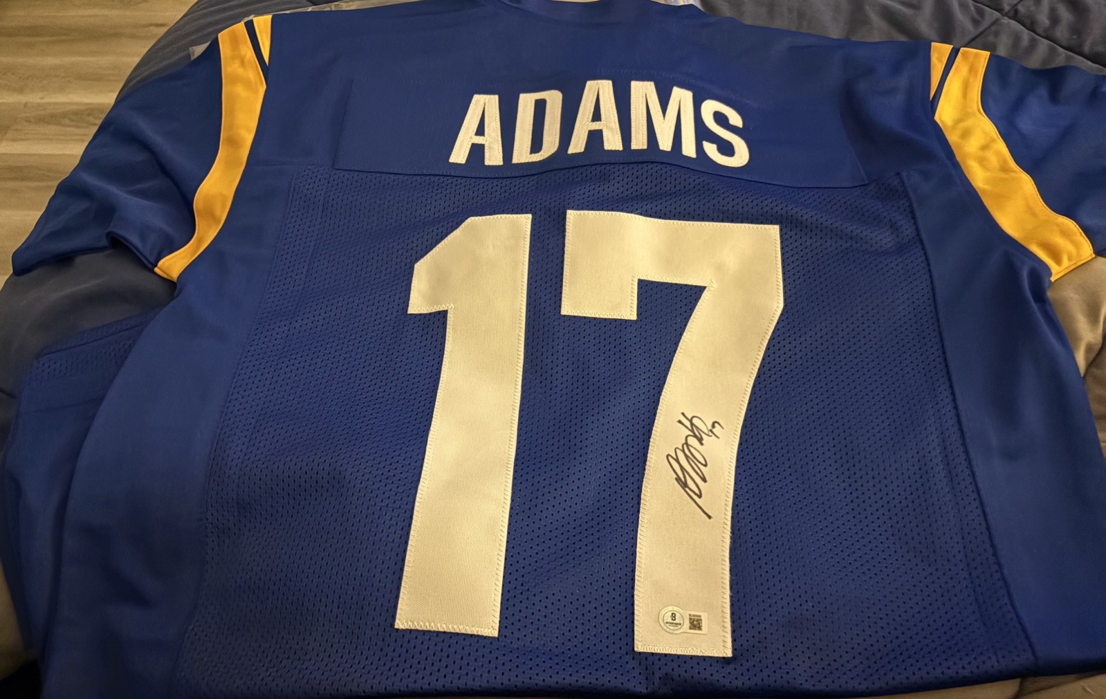 Davanta Adams Autographed Signed Los Angeles Rams Davante Adams LA Rams Throwback Jersey JSA 