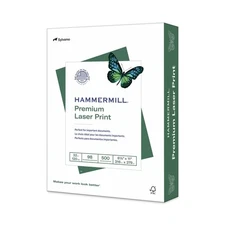 Hammermill 104646 32 lbs. 98 BRGT Prem Laser Print Paper - WHT (500/RM) New