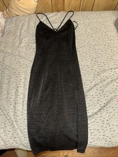 Forever 21 Spaghetti Strap Grey Body Shaping Dress Size Large